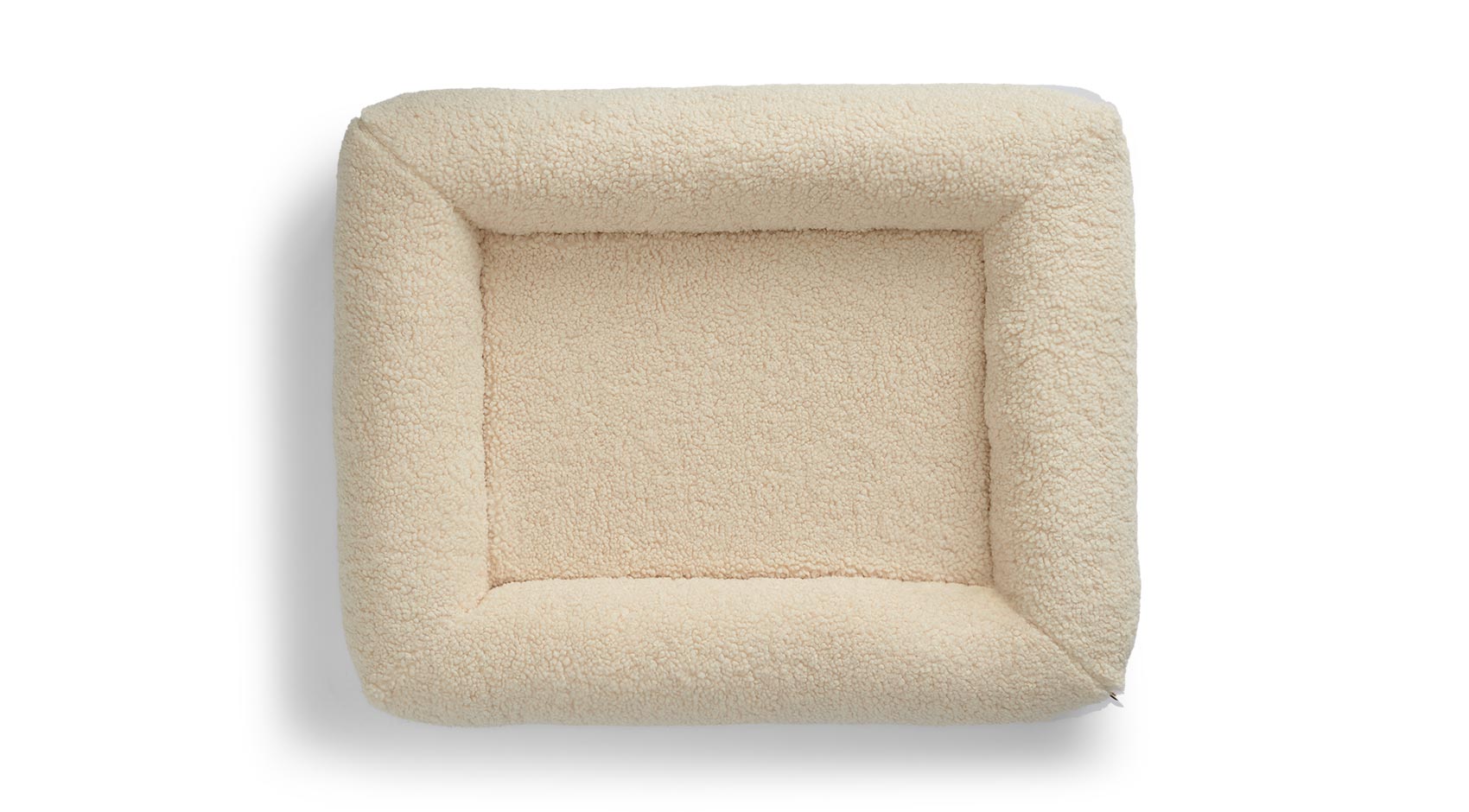 Legowisko dla Dobermana Kanapa BALI WOOLY Beżowe Ecru XXL 120x85x19 cm – Premium Posłanie dla Dużych Ras