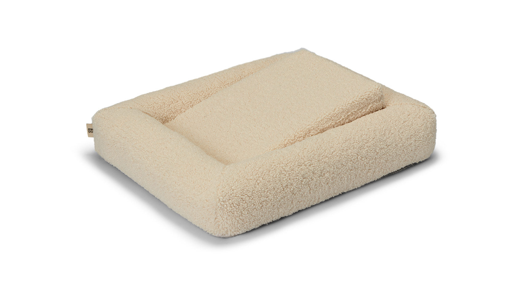 Legowisko dla Dobermana Kanapa BALI WOOLY Beżowe Ecru XXL 120x85x19 cm – Premium Posłanie dla Dużych Ras