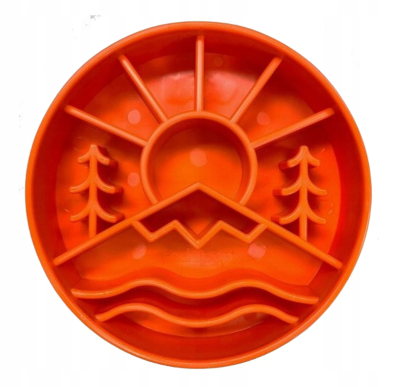 Miska Spowalniająca Jedzenie dla Dobermana SodaPup Great Outdoors Pomarańczowa 20 cm | SklepDoberman.pl