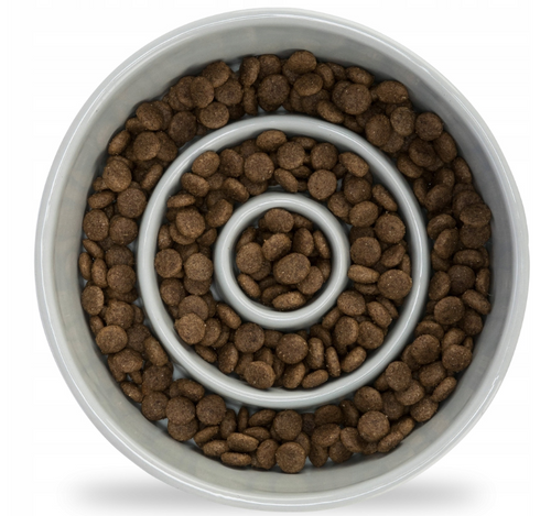 Ceramiczna Miska Spowalniająca Jedzenie dla Dobermana Ciężka Trixie 0,45L/14 cm | SklepDoberman.pl