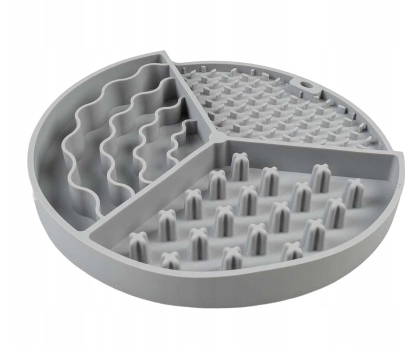 Duvo+ Triple Mata Spowalniająca Jedzenie dla Dobermana Silikonowa Szara 20 cm | SklepDoberman.pl