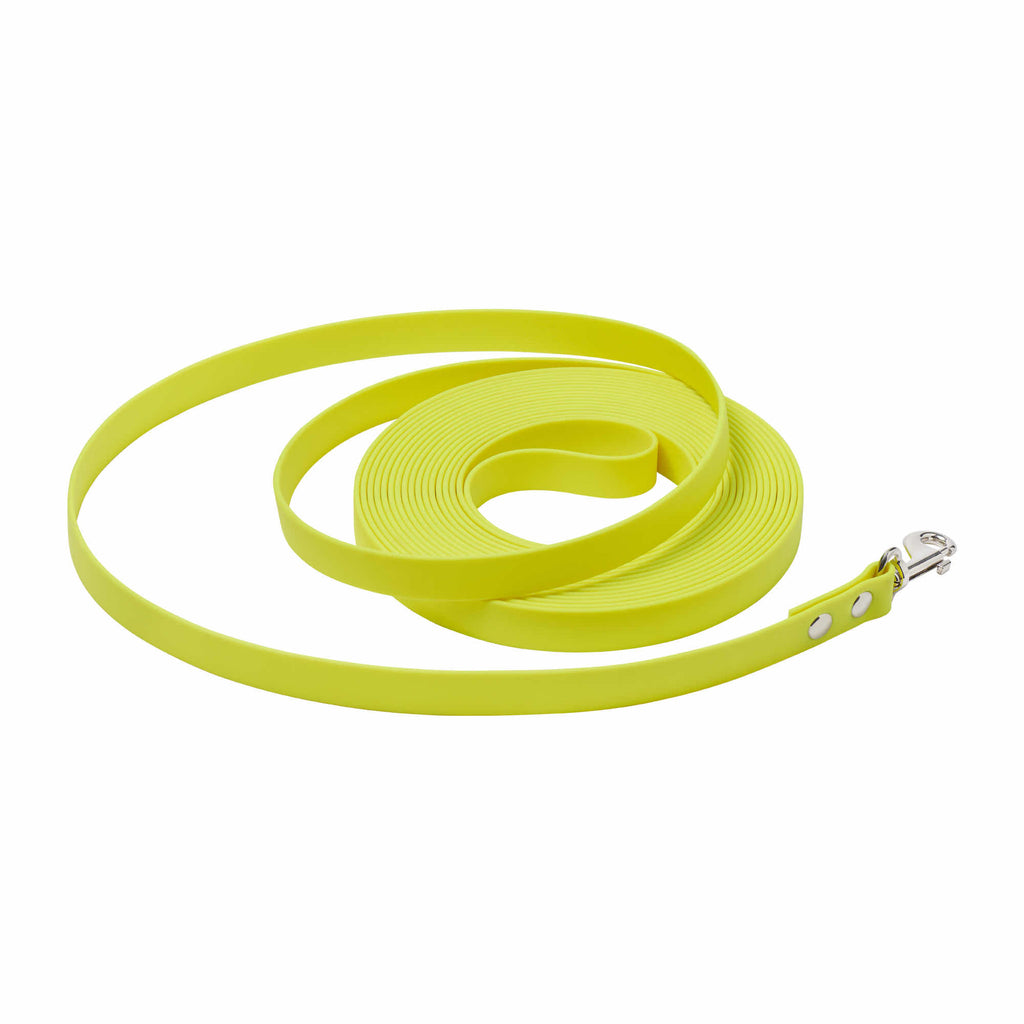 Smycz Treningowa dla Dobermana John Dog Black 9,5 m – Wodoodporna Taśma PCV Neon Czarna