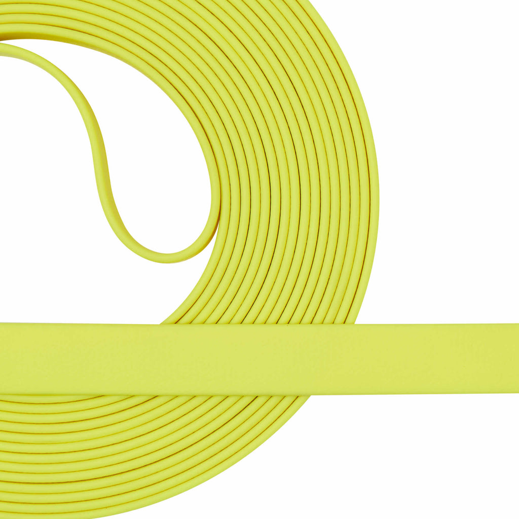 Smycz Treningowa dla Dobermana John Dog Black 9,5 m – Wodoodporna Taśma PCV Neon Czarna